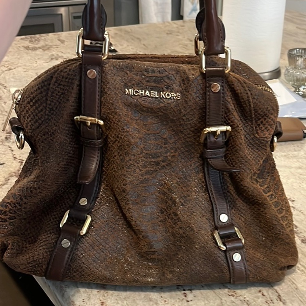 Michael Kors Brown Leather Handbag